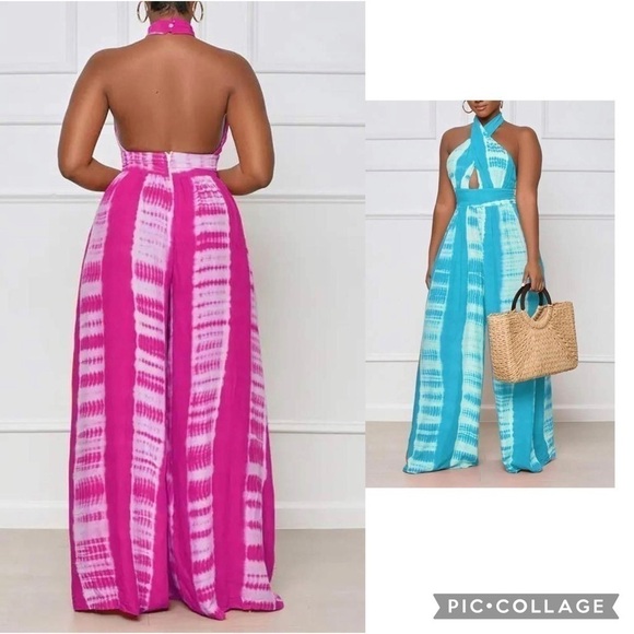 Sexy! Sexy & Beautiful Color-Halter Jumpsuit - Picture 3 of 3